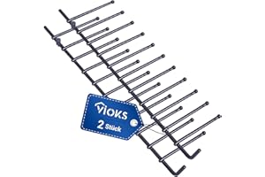 VIOKS Oberkorbeinsatz Geschirrspueler Set 2 Stk Ersatz für Klappstachelreihe Siemens BOSCH 12004140 - Spülmaschinen Einsatz 240 x 63 mm für Teller & Klappstachelreihe Geschirrspüler