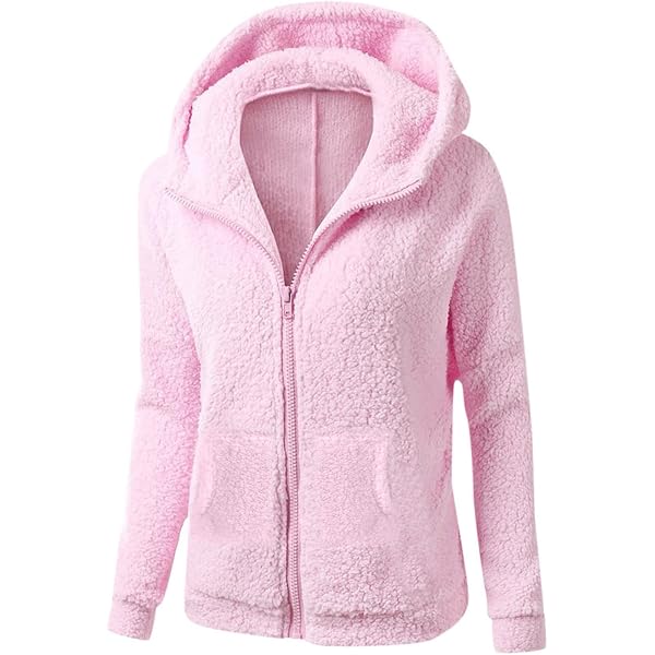 Veste Polaire Femme ZEZKT - Capuche - Chaud Hiver - Grandes Tailles - Style Décontracté Sportwear
