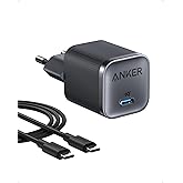 Anker Nano 45W USB-C Şarj Cihazı, Kompakt G&uuml;&ccedil; Kaynağı, Hızlı Şarj, 1.8 m Kablo Dahil, Siyah - A2692