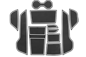 smabee Lot de 11 tapis antidérapants de voiture pour MG 4 Mulan MG4 EV Electric 2022 2023 - Accessoires d'intérieur (blanc)