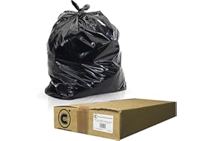 DISCOUNTED CLEANING SUPPLIES DCS 200 Large Black Bin Bags Heavy Duty for Household Garbage Capacity 80L–Strong Black Refuse Sacks–Bin Liners for Everyday use, Office, Kitchen, Restaurant–Rubbish Garbage Bags 45x72x97cm