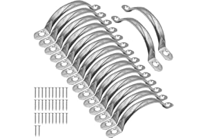 ONEBO 16 Stück Edelstahl Griffe,Schrankgriffe,Küchengriffe,Möbelgriffe,Edelstahl Schubladengriffe,Wird mit Schrauben geliefert,für Küche,Schrank,Schubladenmöbel,Bad,Schlafzimmer (98mm*19mm*12mm)