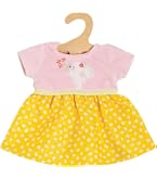 Heless 2355 - Vêtements de poupée Design Bunny Lou, Robe Tunique avec Application Lapin et Motif Fleuri pour poupées et Animaux en Peluche de 35 à 45