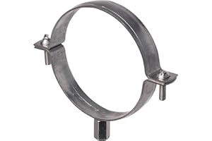 LIRAST Ø 100mm Collier de Serrage à vis pour la Fixation de Tuyau, Tube, ou Câbles Dans les Murs, les Sols