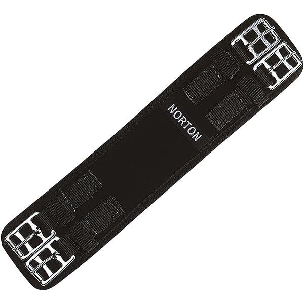 Amesbichler AMKA Sattelgurt - Neopren Kurzgurt Schwarz 75cm