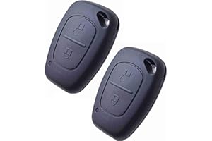 ANGOFIZ 2X Coque Clé Télécommande sans Lame Compatible avec Renault Kangoo Master Trafic Opel Vivaro Movano Vauxhall