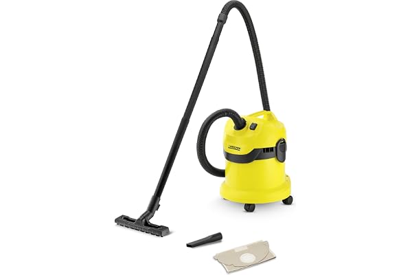 Karcher 1.629-761.0 WD2 Aspirateur eau et poussières, Noir, Jaune