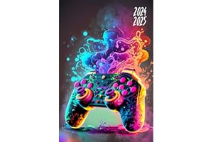 Agenda Scolaire 2024 2025 gamer: Boostez votre productivité, optimisez vos études et brillez dans toutes vos matières grâce à notre Planificateur Journalier 1 Jour Par Page au format A5