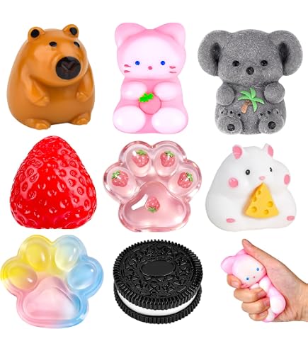 Juguete Antiestrés Capibara Con Ruedas, De TPR Elástico Y Suave, Estirable Y Fácil De Llevar, Para Niños Y Adultos, Alivia El Estrés