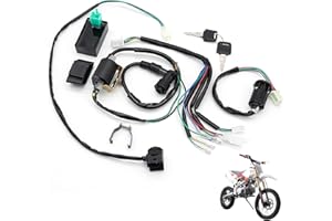 LEVANLIGHT 5 Wiring Loom Kill Switch Coil CDI Spark Plug Rebuild Kit Fit for 110CC 125CC 140cc Pit Bike