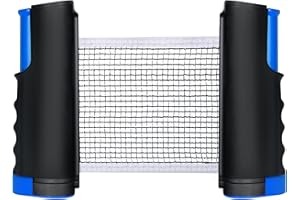 Flintronic Retractable Ping Pong Net, Portable Table Tennis Net Rack, 170 * 19 cm Replacement Table Tennis Net, Perfect for Ping Pong Table, Office Desk, Home Kitchen or Dining Table