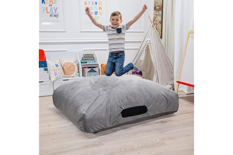 Foamma Crash Pad - Sensory Pad with Foam Blocks for Kids and Adults with Extreme Comfortable Fabric and Washable Cover, Ideal for Kids to Jump, Play or Relax