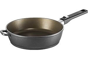 Berndes Vario Click Induction Plus Tegame a Un Manico 32 cm, Alluminio Pressofuso, Marrone