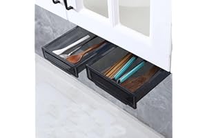 FGXY 2 Piezas Organizador Cajones Escritorio, Organizadores Para Debajo Del Escritorio, Caja De Almacenamiento Del Soporte Autoadhesivo, Para Oficina, Escuela, Hogar, Escritorio, Para BolíGrafos