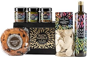 Cesto Gastronomico Natale in Liguria - Cesto regalo con Prodotti Tipici Artigianali: solo specialità gourmet prodotte dall'azienda agricola Cuvea - NO CESTO da SUPERMERCATO