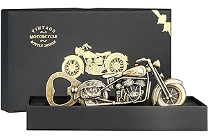 Motorrad Bier Geschenke für Männer, WZLEMOM Vintage Motorrad Bierflaschenöffner, Geschenk für Ehemann, Vater, Opa, Bruder. Einzigartiges Geburtstagsgeschenk für Bierliebhaber und Motorradfans.