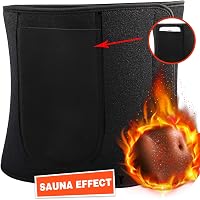 ZEXIJOW Verstellbarer Bauchweggürtel Mit Taschen,Bauchweggürtel Für