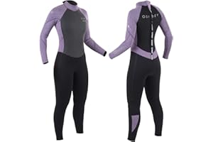 Osprey Womens Full Length 5 mm Winter Wetsuit, Adult Neoprene Surfing Diving Wetsuit, Zero