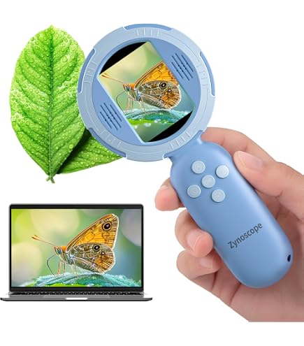Microscope Et Appareil Photo 2 En 1 Pour Enfants 500x - Écran 2 Pouces, Autofocus, Batterie Rechargeable - Cadeau éducatif STEM 3-12 Ans