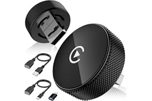 ZOBMIO Wireless CarPlay & Android Auto Adapter – 2026er Upgrade Metall-Design, Mini-USB 2-in-1-Dongle, wandelt serienmäßige kabelgebundene CarPlay zu drahtloser um, für Mercedes und Volkswagen ab 2016