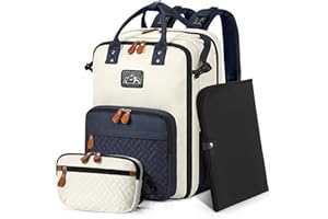 RAINSMORE Torba do przewijania niemowląt Plecak na pieluchy przewijanie pleców