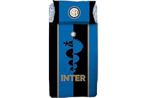 hermet Inter 6392673S411 Completo Letto Una Piazza, Cotone, Blu, Singolo, 30 X 40 X 10 Cm