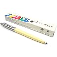 Parker Jotter Originals Ballpoint Pen - Eggshell Yellow Pastel Finish - Retro Collection - Blue Ink - Gift Boxed