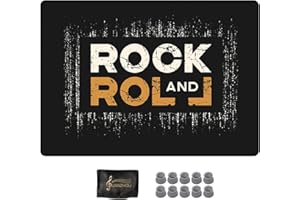 YUANZHOU Alfombra Batería Kit de Batería para Niños Alfombrilla Antideslizante Alfombrilla Insonorizada para Caja de Bombo y Otros Instrumentos Musicales,120×80cm-B