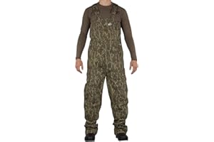 Mossy Oak Cotton Mill 2.0 Camo Hunting Bibs, Uninsulated Camo Overalls for Men