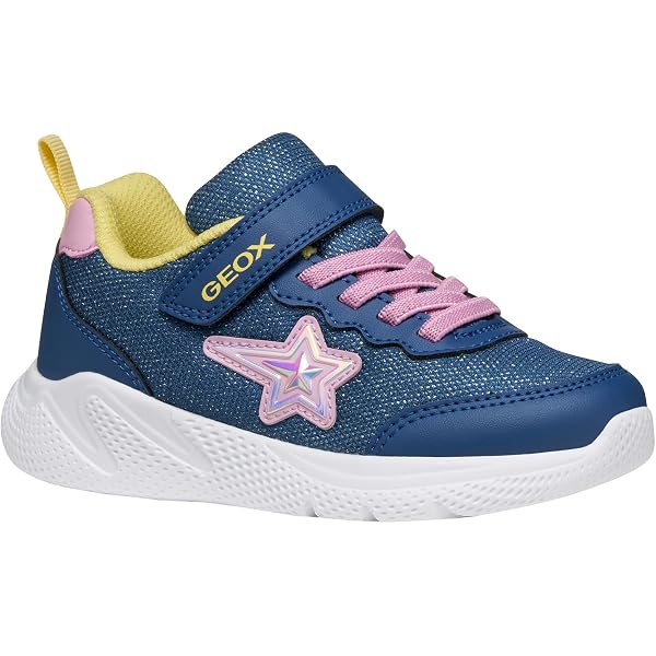Scarpe Da Ginnastica Geox J Loftus Girl A, Rosa, Taglia 37 EU, Chiusura A Strappo, Suola EVA