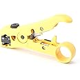 Premium Coaxial Cable Cutter/Prepping Tool for RG59, RG6, RG7, and RG11 - Stripping Tool for Category Cable- CAT6 CAT5 CAT3 Stripper - Universal for coaxial and cat wire