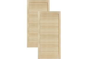 DecoMeister Mobili Porta Lamella Porte Pino Mobili Anteriore Pino Non Trattato Armadio Porta Armadio Aperto Lamelle 494x993 mm Confezione da 2 pezzi in legno massiccio a venatura naturale