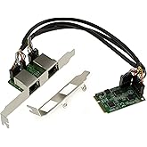 KALEA-INFORMATIQUE Mini PCIe MiniPCIe Karte 2 Ports 2.5 Gigabit RJ45 LAN ethernet 10 100 1000 1G 2.5G. DUAL Chipsatz Realtek 