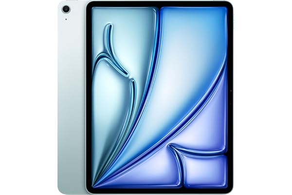 Apple iPad Air de 13 Pulgadas (M2): Pantalla Liquid Retina, 512 GB, cámara Frontal de 12 Mpx en Horizontal y cámara Trasera de 12 Mpx, Wi-Fi 6E, Touch ID, autonomía de Sol a Sol - Azul