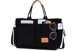 Keyck Sac a Main Femme Velours Côtelé Sac Bandoulière Femme Tote Bag avec Poches Multiples, Grande Shopper Sac Cabas Femme, Sac Fourre Tout Femme pour Travail Bureau Voyage Shopping Ecole