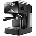 Gaggia Espresso Evolution Manual Coffee Machine and Cappuccino Maker with Milk Frother, Stone Black