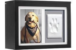 Pearhead Haustier-Foto-Erinnerungsbox und Impression-Set für Hunde- oder Katzenpfotenabdruck, Haustierbesitzer, Erinnerungsbox oder Urne, zur Aufbewahrung von Asche, Halsband und Lieblingsspielzeug,