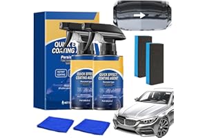 GYZGIRLOVER Quick Effect Coating Agent,Advanced Car Quick-Acting Coating Agent Spray, Car Coating Spray, Multi-functional Coating Renewal Agent, Car Wax Polish(2PC,120ml)