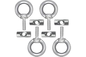 RUOXIXI 4 Pezzi Gancio per tendalino Auto in Acciaio Inox,Stopper per Binario,Ganci per Tende da Campeggio Multifunzione,per Barca,Roulotte, Camper