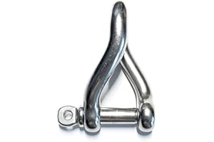 US STAINLESS Stainless Steel 316 Twist Shackle