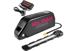HXRFOAK Batterie Velo Electrique 48V 20AH Long Range Lithium-ION Batterie pour 48v 1500W 1000W 750W 500W 250W Ba-fang et Autres Kit de Conversion Ebike (GradeA Cell)