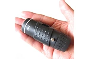 LU2000 AniWorld Mini Telescope, Tiny Spotting Scope 7 x 18 HD Optical Monocular Portable Focus Telescope Small Monocular Zoom 7X Range for Bird Watching Travel Hunting EDC Plug