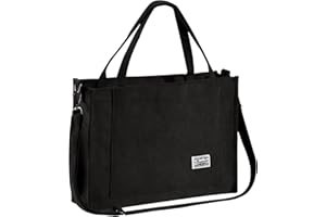 Tibroni Cord Tasche Damen The Tote Bag Aesthetic, Crossbody Corduroy Bag mit Reißverschluss, Umhänge Tasche Cord, Bags for Women Shopper Damen Taschen für Arbeit Reisen Einkaufen Uni Tasche School