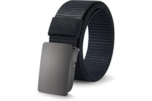 Coubeau Nylonowy pasek golfowy dla chłopców i dziewczynek – dziecięcy pasek baseballowy z metalową klamrą, pasek młodzieżowy do dżinsów, dla chłopców w wieku 7-12 lat, Srebrno-szary pasek z klamrą, M: