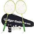 Jager-Smith PB 6000 Combo Aluminium Badminton Racquet with Tempered Steel Shaft & Featherlite 2 (Pack of 3) Feather Shuttles and Full Cover Suitable for Kids Age 6-11 Years (Made in India)