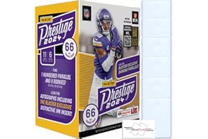2024 Panini Prestige Football NFL Blaster Box mit 66 Sammelkarten + 6 Toploadern + STREETCARDS Magnet!