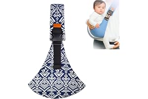 BOBETY Adjustable Baby Strap - Labour-Saving Hip Carrier with Shoulder Strap - Lightweight, Foldable Toddler Sling with Padded Shoulder Strap, Suitable for Infants to 3.5 Years (A-Blue)