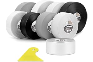 Bokaiya Joint Salle de Bain, 11m*38mm Bande Etancheite Autocollante, Ruban D'étanchéité Auto-Adhésif en PVC pour Baignoire, Salle de Bain, Cuisine, Toilettes, Anti-moisissure, Calfeutrage(Transparent)