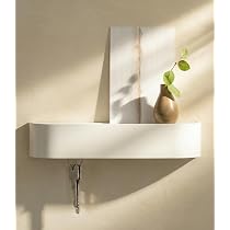 Porte Clés Mural Kazai. 'Fyndig' Design Minimaliste Berlin - Plateau Bois - Blanc