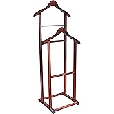 Nyn Wood Mute Servant Walnut Color Double Top Footed Strap